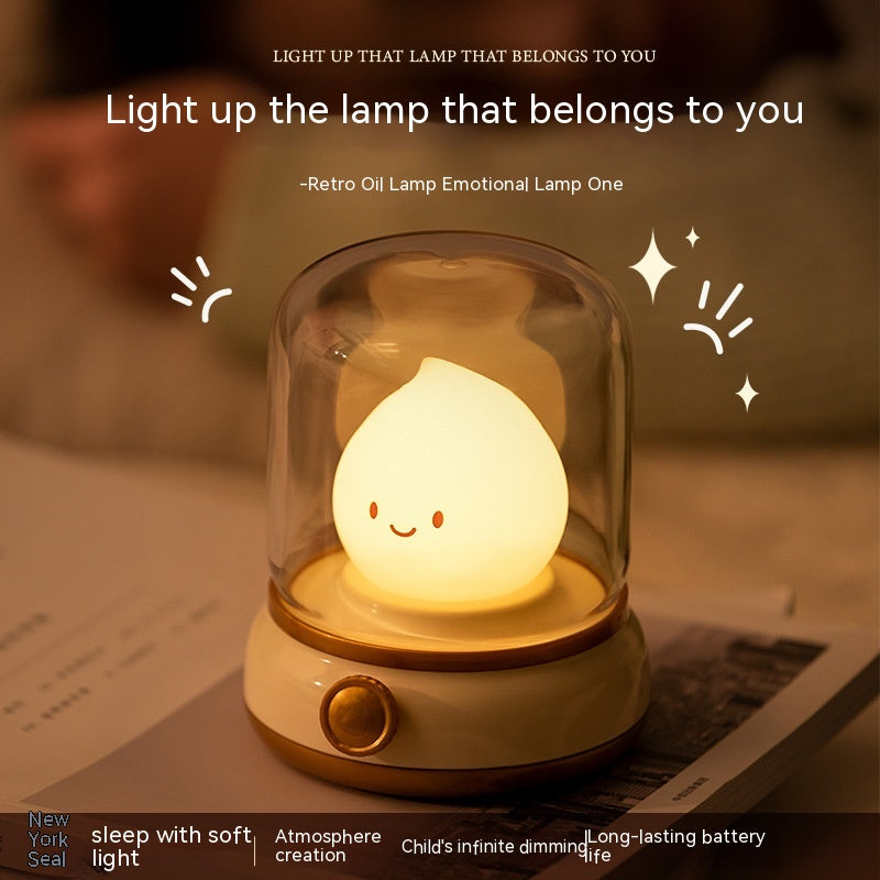 Retro Small Night Lamp Bedroom Mini