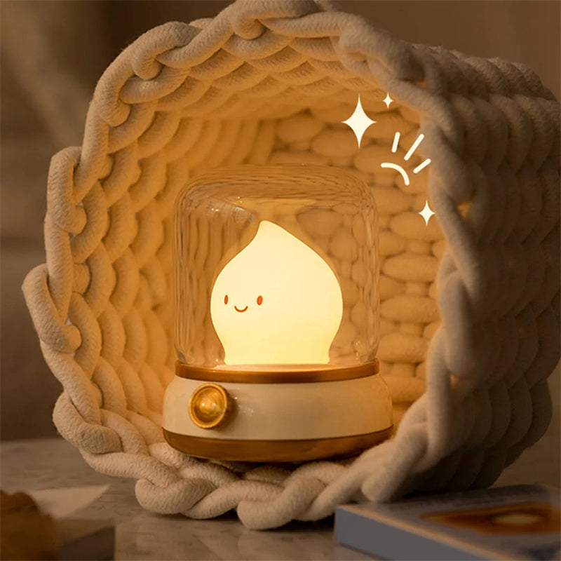 Retro Small Night Lamp Bedroom Mini
