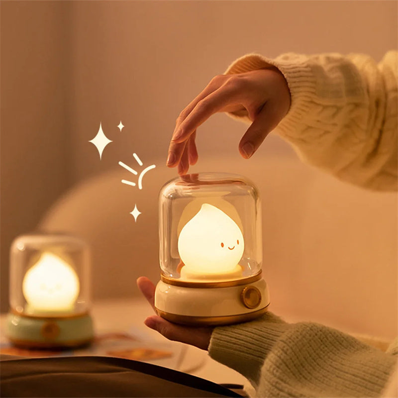 Retro Small Night Lamp Bedroom Mini
