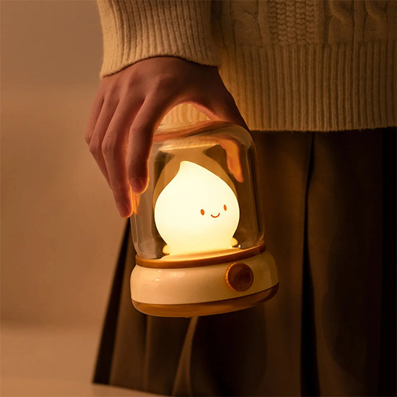 Retro Small Night Lamp Bedroom Mini