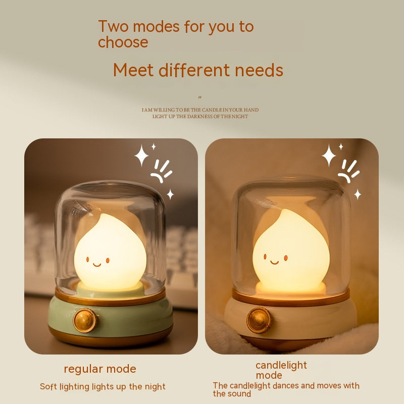 Retro Small Night Lamp Bedroom Mini