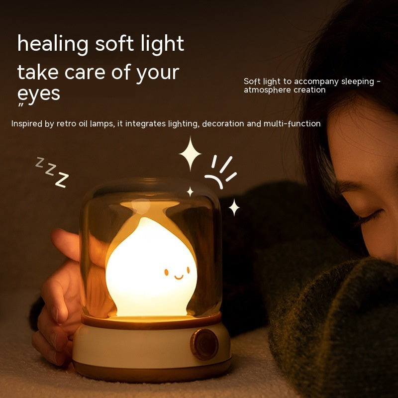 Retro Small Night Lamp Bedroom Mini